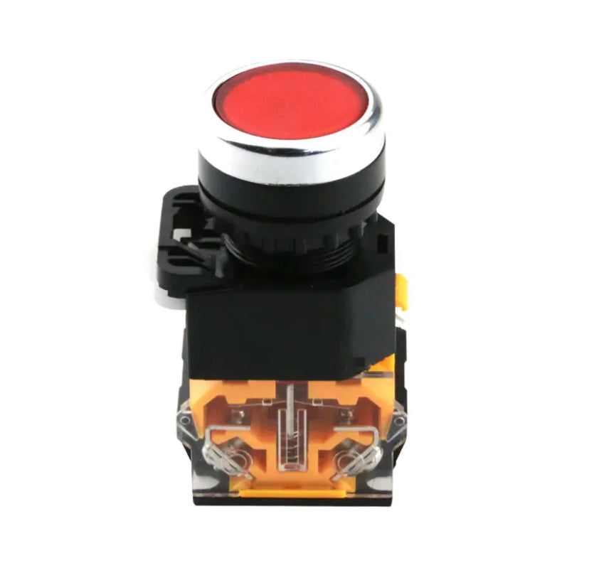 22mm LA38 1NO/1NC Round self-locking Reset power button switch instantaneous switch Self-reset Self-lock