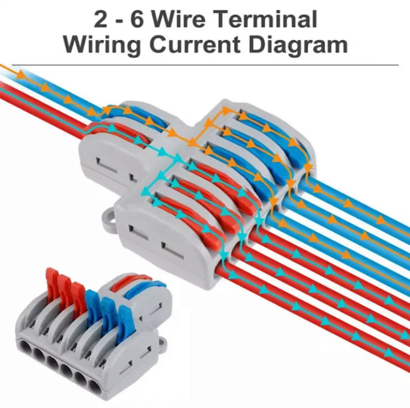 SPL-42/62 Mini Quick Universal Splitter Electric Cable connectors for Led Lighting Push-in Wire Terminal Block