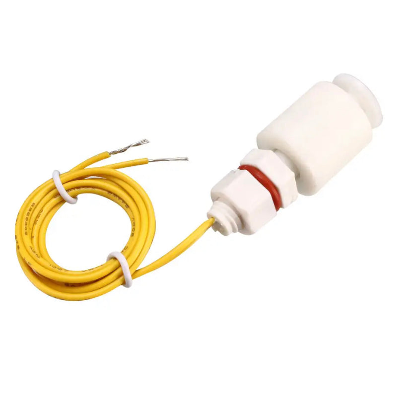Float Switch M8 45mm Fish Tank Vertical Liquid Water Level Control Sensor Plastic White ZP3208 Float Switch