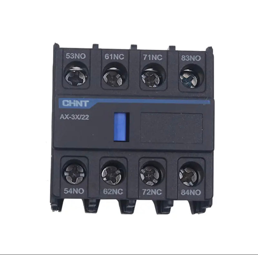 CHINT AX-3X 11/02/20/22/31/13/40/03 NXC Series AC Contactor Auxiliary Contact Block Buckle Mounting 4NO/3NO 1NC/2NO 2NC/1NO 3NC/4NC