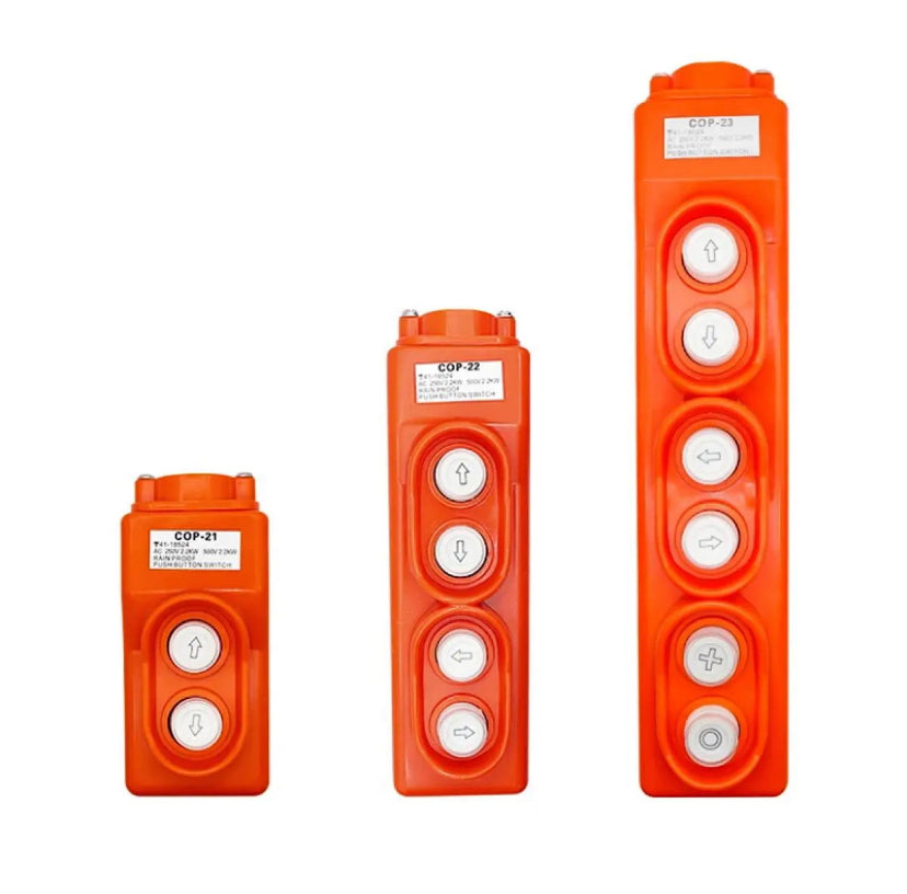 COP-21 COP-22 .250V/500VAC 2.2KW Rain Proof Hoist Pendant Up-Down Pushbutton Switches Electric Push Button Switch
