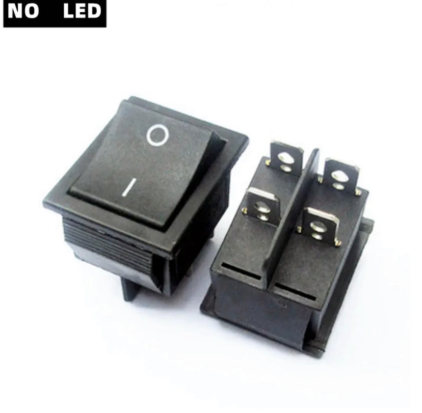 KCD4 4/6Pins Rocker Switch ON-OFF 2 Position Electrical equipment With Light Power Switch Switch cap 16A 250VAC/ 20A 125V