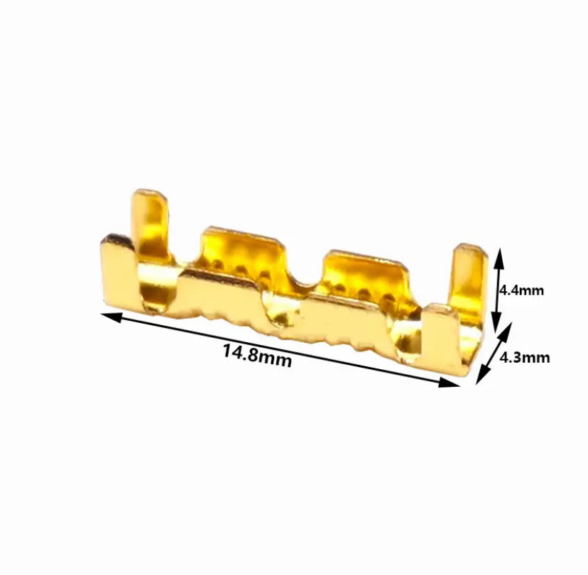 High-Quality U-Shaped Wire Connector Terminals - Durable Electrical Crimping Blocks and Spade Connectors, Reliable Iron Construction - gravax.store