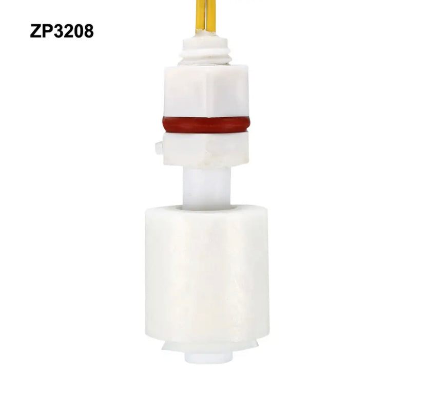 Float Switch M8 45mm Fish Tank Vertical Liquid Water Level Control Sensor Plastic White ZP3208 Float Switch