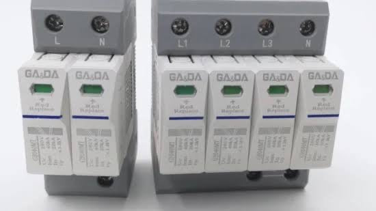 Ga&da AC DC 40ka 2P 4p Lightning Surge Power Protector Device