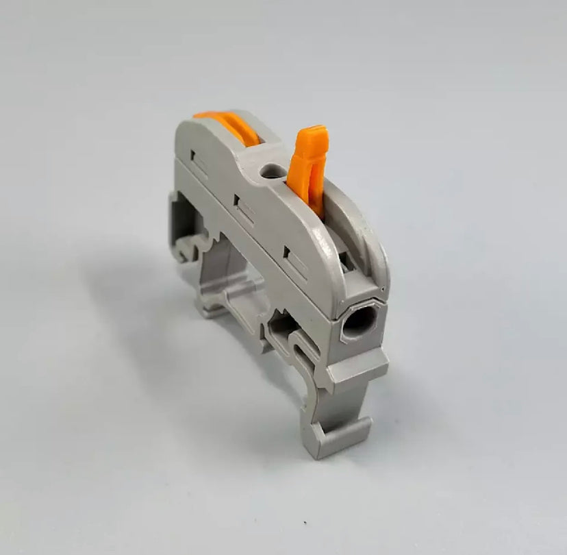 1 Pin Din rail Universal compact wire wiring connector conductor terminal block with lever