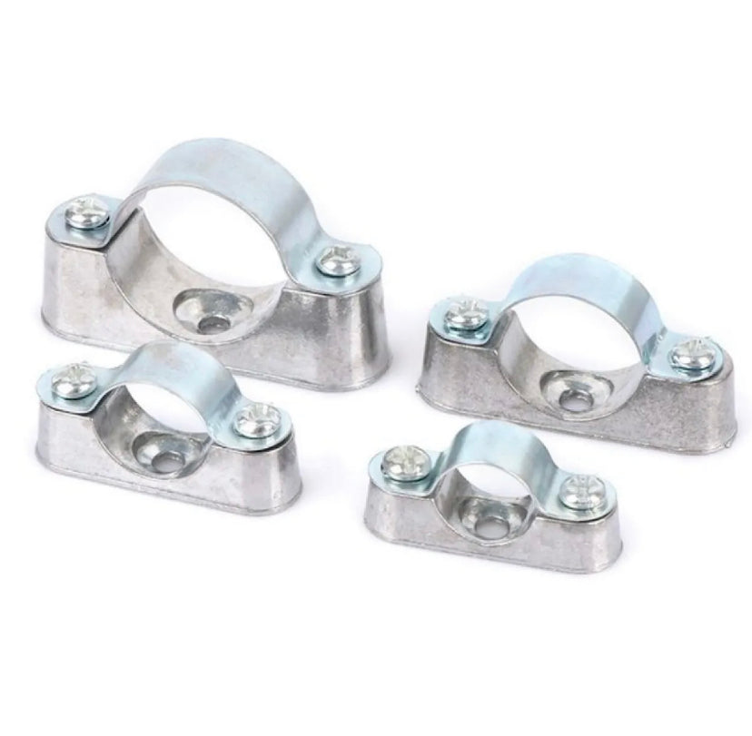 5Pcs Pipe Clamp With Screw From The Wall Yards Away From The Wall Of The Card Saddle Card Line Pipe Clip 16mm 20mm 25mm 32mm