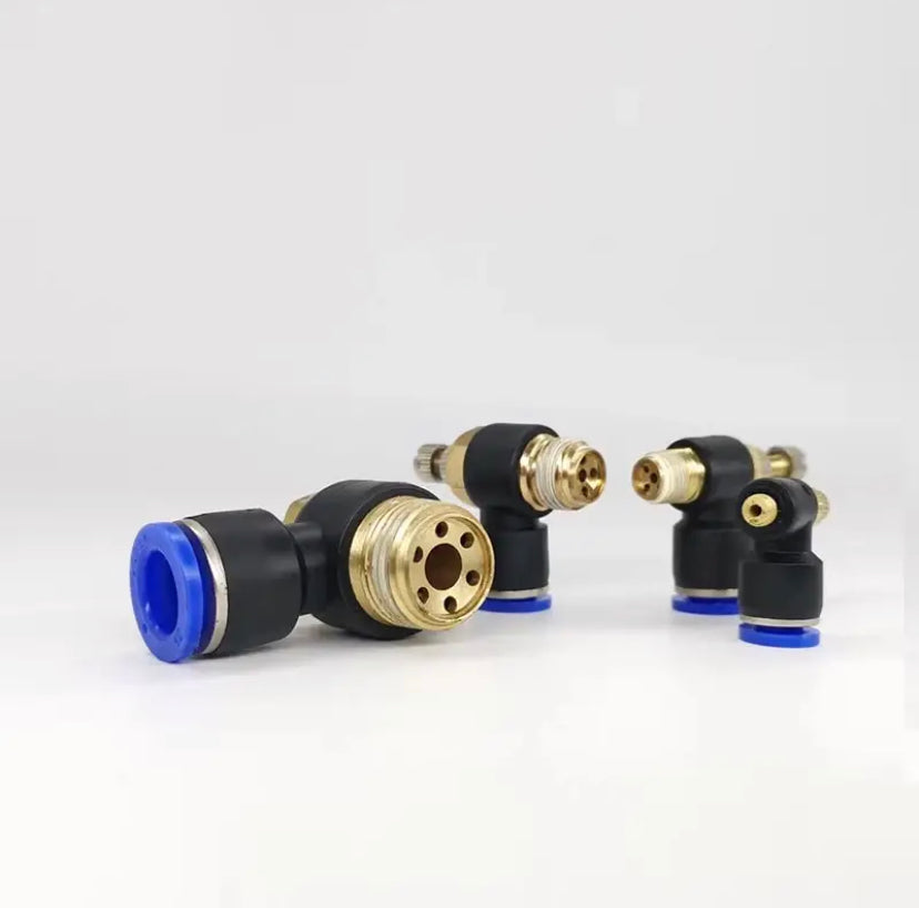 SL Model Quick Connections Pneumatic couplings Throttle Valve 1/8" 1/4" 3/8" 1/2" M5 4 6 8 10 12mm Hose Tube adjustable