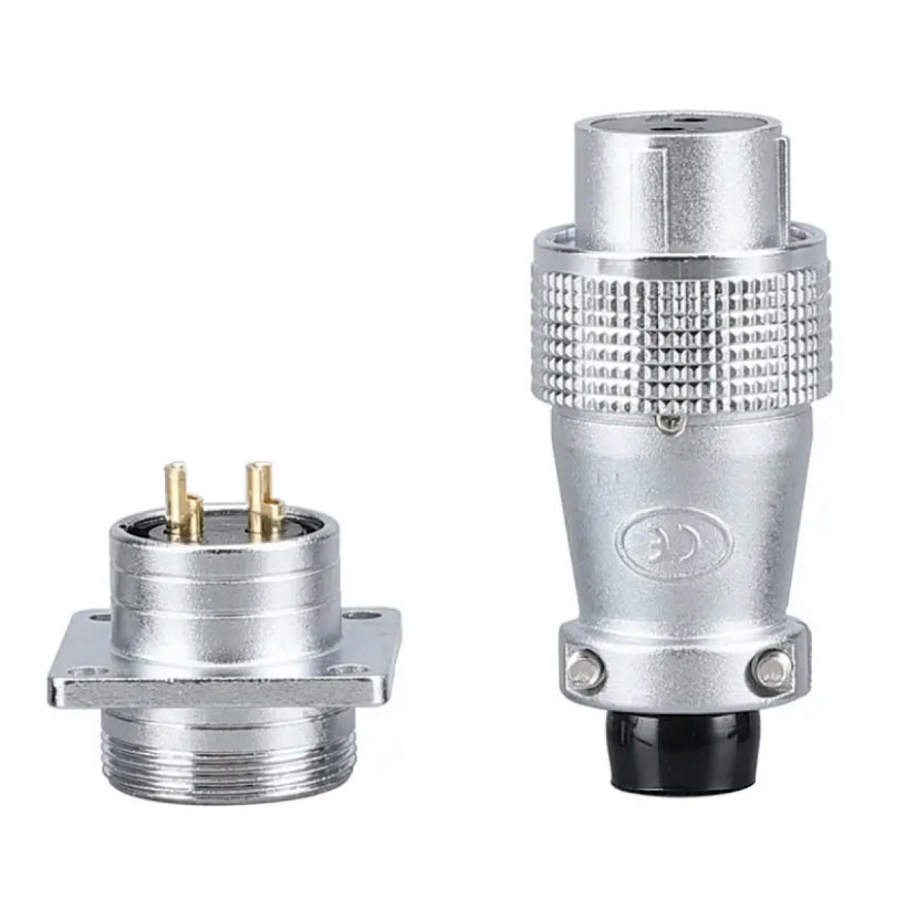 P20 Aviation Plug Square Plate 2/3/4/5/6/7/8/9/10/12Pin Connector Male Female Connector 20MM DiameterP20 Aviation Plug Square Plate