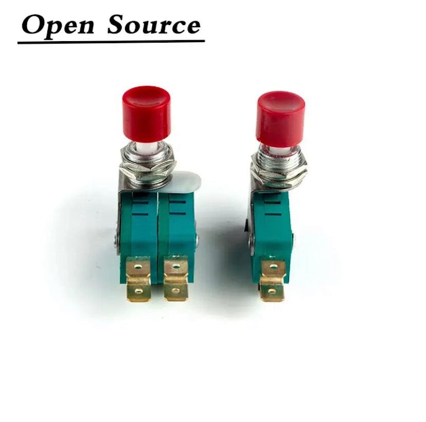 DS-438 DS-438 Momentary Red /Green Push Button Actuator Micro Limit Switch 12mm Push Button Switch 6.3mm Contact