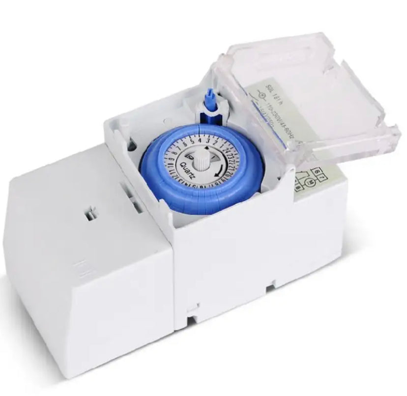 SUL181H 24 Hours Analog Mechanical Timer Manual/Auto Controller for Time for Office Power Auto Control Compact