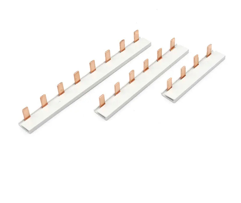 1/2/3P Pin Type Busbar 4-18 Way Copper Bar Terminal Block For MCB DZ47 Air Switch Connector 63A Circuit Breaker Connector