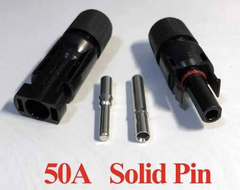 MC4 Solid Pin Imported 1000v 50A For Solar plates Connections Water proof