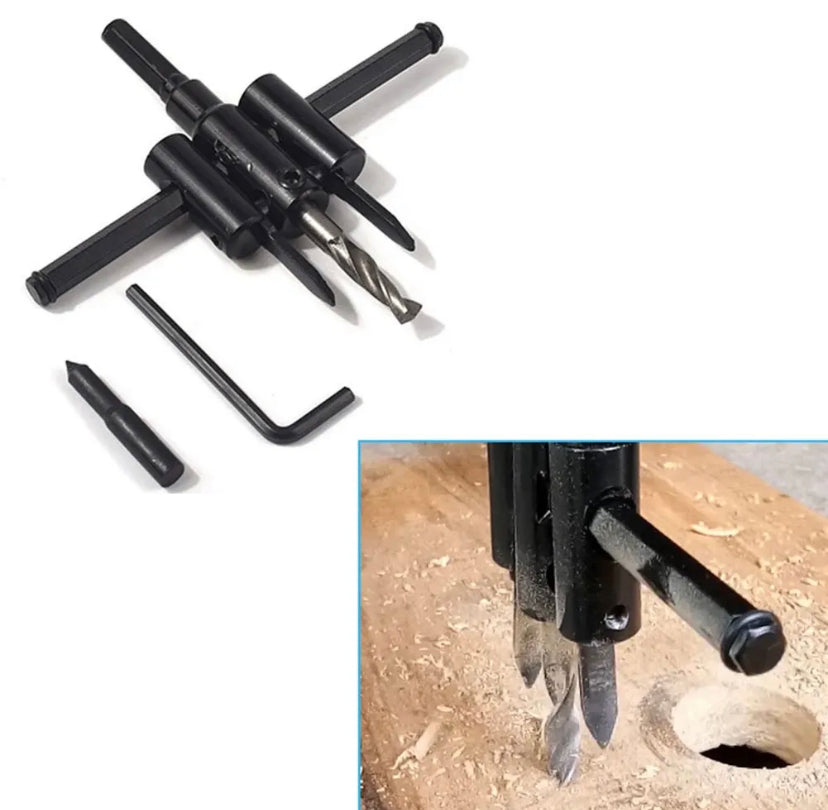 Adjustable Wood Drywall Circle Hole Drill Cutter Bit Saw Use 30mm To 300mm Circle Hole Saw Cutter Drill Bit