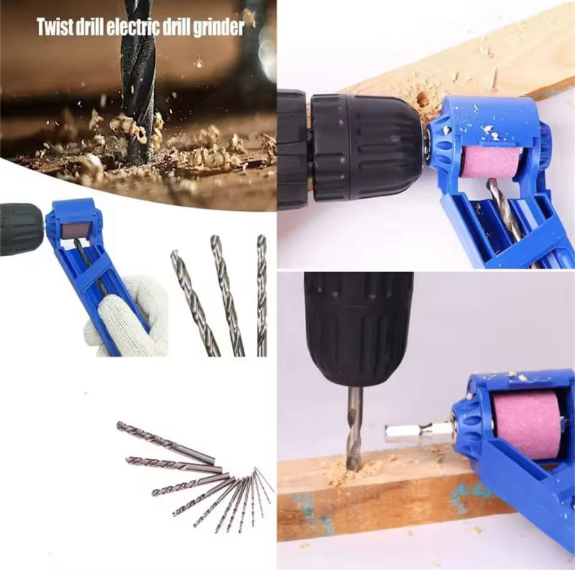 Portable Drill Bit Sharpener With Grinding Wheel For Quick And Easy Sharpening Of Nail Drill Bits, Sharp And Ready