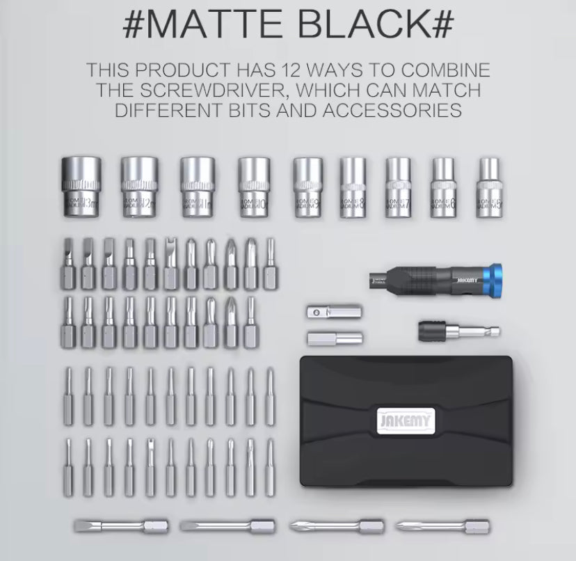 JAKEMY JM-6125 Precision Magnetic Screwdriver Set for Mobile Phone Computer Watch Electronic Repair Tools Kit