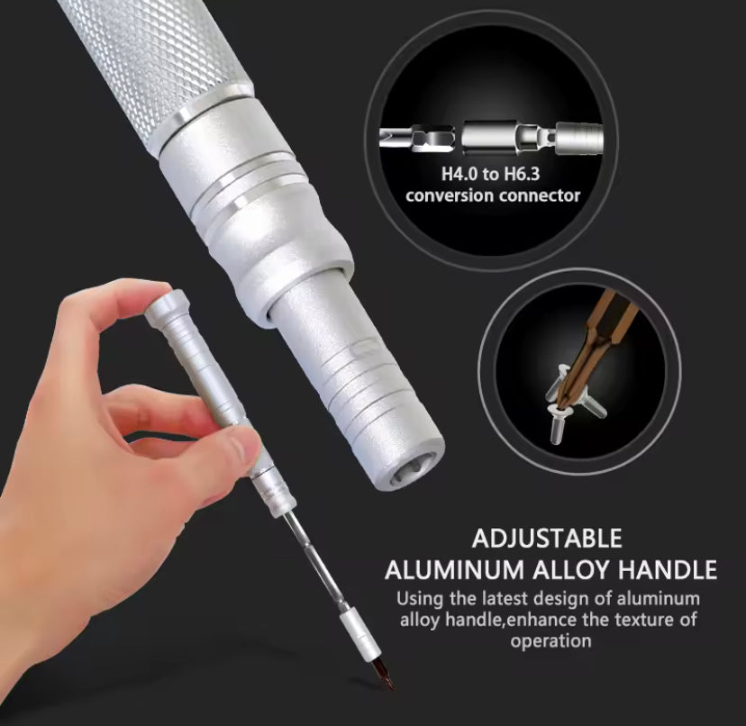 JAKEMY JM-8166 61-IN-1 Magnetic Screwdriver Set Precision Phillips Torx Screw Driver Bits for Phone PC Glasses Repair Hand Tools