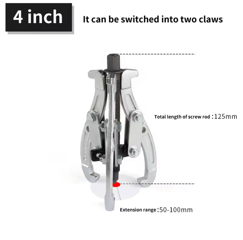 3" 4" 6" inch Heavy Duty Three-jaw Puller 3 Legs Bearing Removal Tool Hub Auto Gear Puller Triangle Small Puller