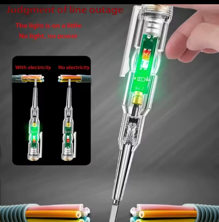 Non-Contact Voltage Tester Pen Intelligent Electric Screwdriver Power Detector Circuit Tester for Safe Electrical Testing