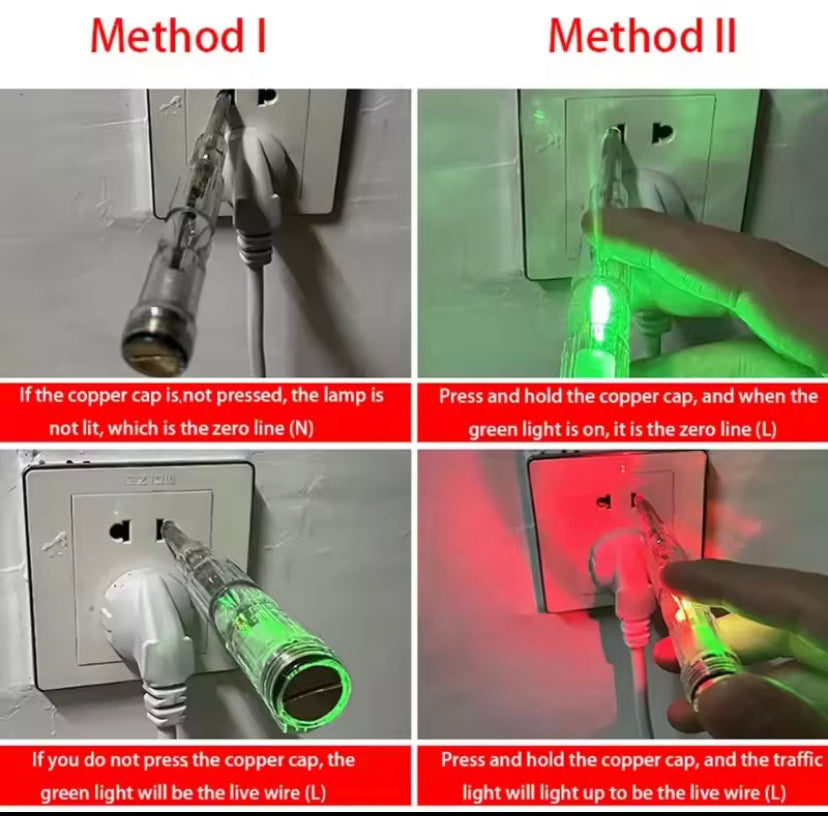 Non-Contact Voltage Tester Pen Intelligent Electric Screwdriver Power Detector Circuit Tester for Safe Electrical Testing