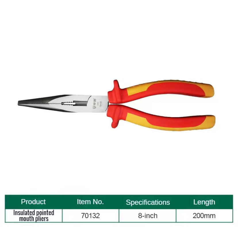 1000V high-voltage multi-purpose insulated electrician 8-inch 6-inch pliers steel wire pliers pointed pliers diagonal pliers
