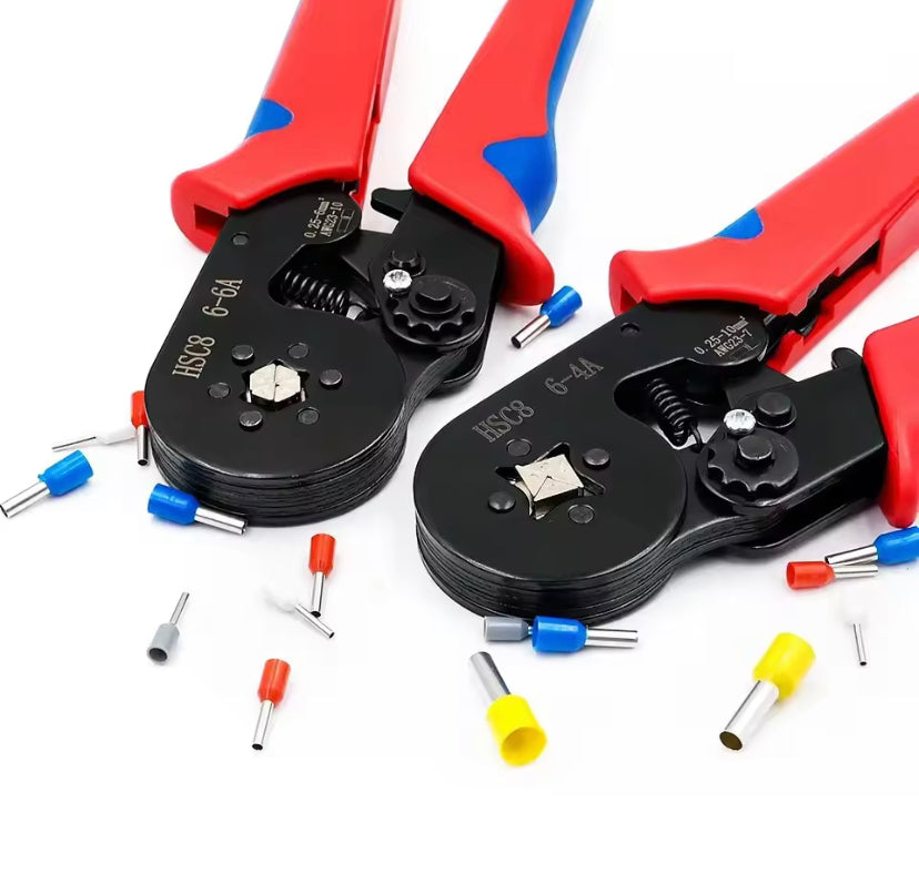 Terminals Hand Crimping Pliers 6-4 6-6 0.25-10mm² 23-7AWG 0.25-6mm² 23-10AWG Electrical Wire Ferrule Crimping Pliers Hand Tools