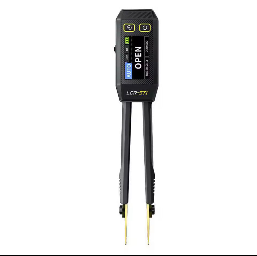 FNIRSI LCR-ST1 Mini Smart Tweezer LCR SMD ESR Tester Resistance Capacitance Inductance Continuity Diode Test Measurement Tools