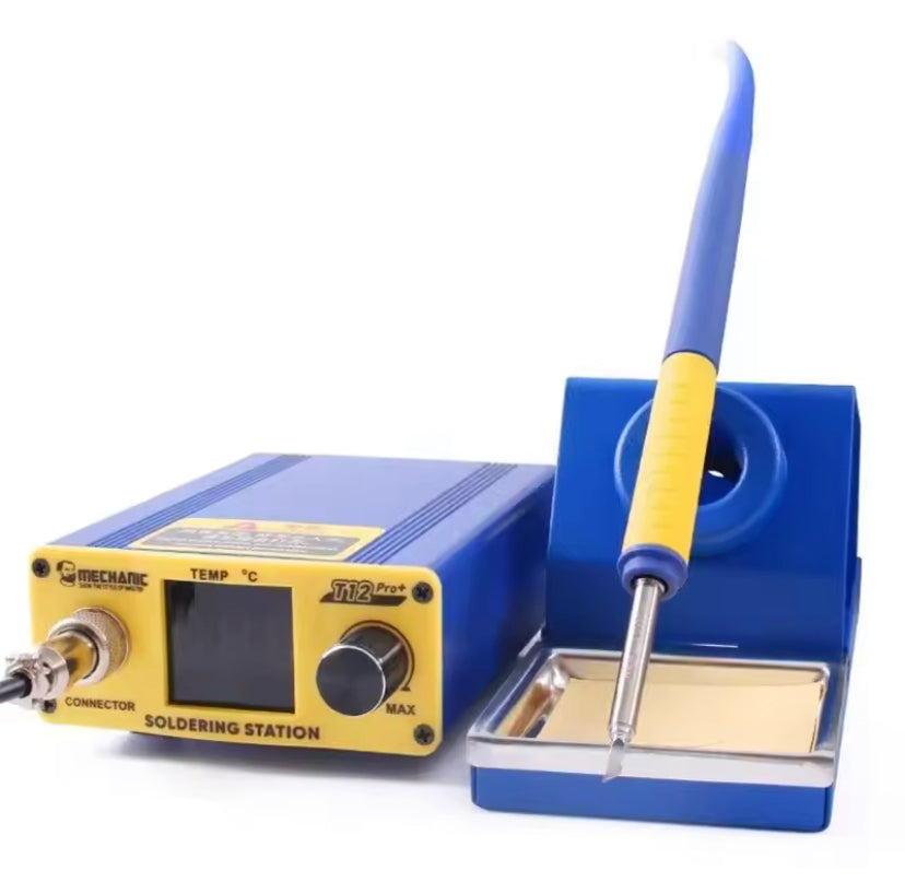 MECHANIC T12 Pro LED Digital Display Soldering Station Electric Soldering Iron Fast Heating Intelligent Anti-Static Thermostat
