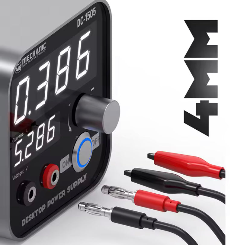 MECHANIC DC-1505 Desktop Power Supply Adjustable Switching DC Regulated Short Circuit Protection for Phone PCB Test Repair Tool