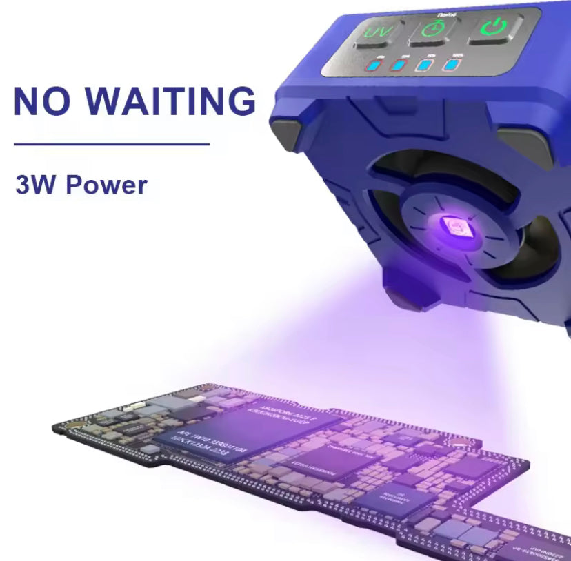 MECHANIC 3 in1 Cooling Curing Fan for Mobile Phone Repair CUV-3 PCB Welding Smoke Extraction Fast Cooling Tool