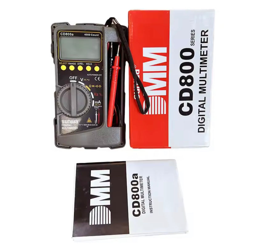 CD800a Digital Multimeter Electrical Capacitance Frequency Measurement Hand Strap Instruction