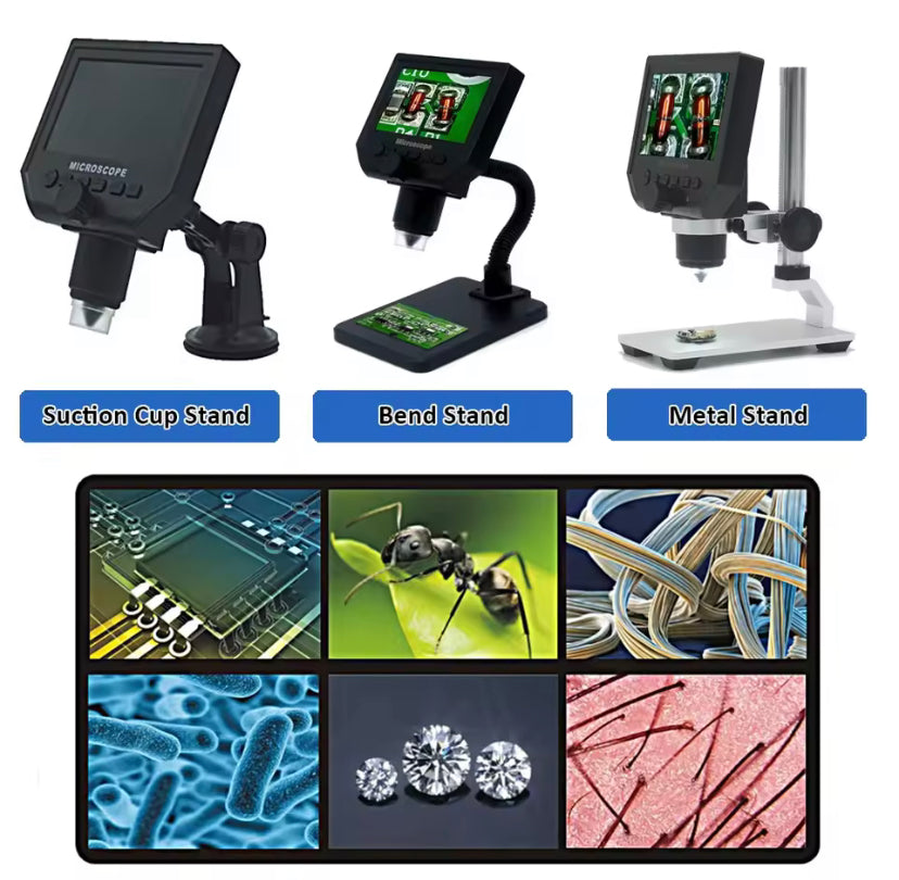 G600 600X Electronic USB Microscope Digital Soldering Video Microscope Camera 4.3 inch LCD Endoscope Magnifying Camera