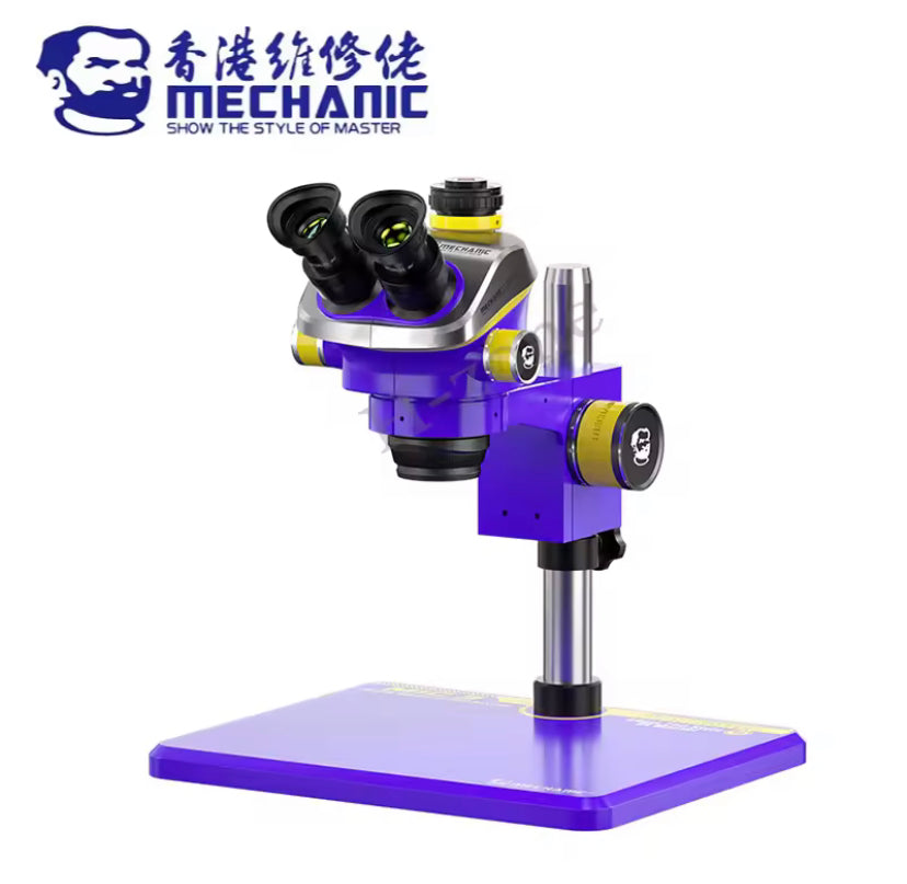 MECHANIC MIC3 B11 Industrial Trinocular Stereo Microscope HD Electronic Magnified 7-50X Continuous Zoom Observation Platform