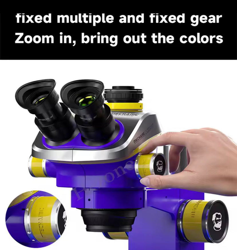 MECHANIC MIC3 B11 Industrial Trinocular Stereo Microscope HD Electronic Magnified 7-50X Continuous Zoom Observation Platform