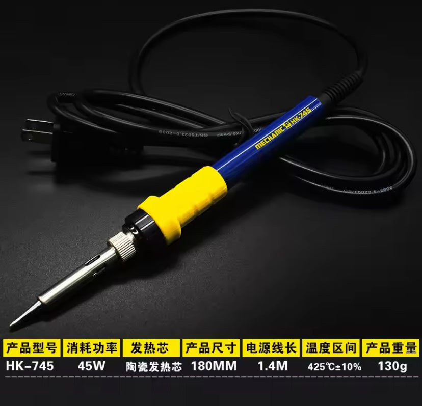 MECHANIC HK-735 Electric Soldering Iron 35W/45W/60W Internal Heating Type Anti-Static Welding Pen Electronic Repair Welding Tool