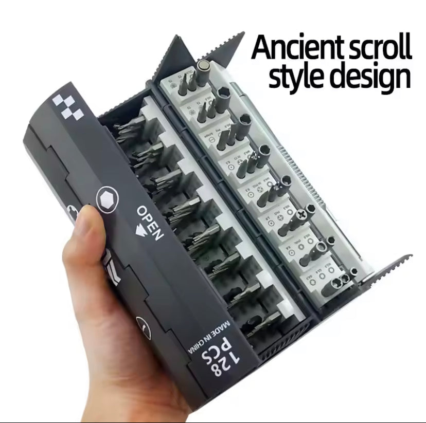 128 in 1 Precision Screwdriver Set Screw Driver Bits Portable Professional Electronic Repair Tool Set Magnetic Phillips