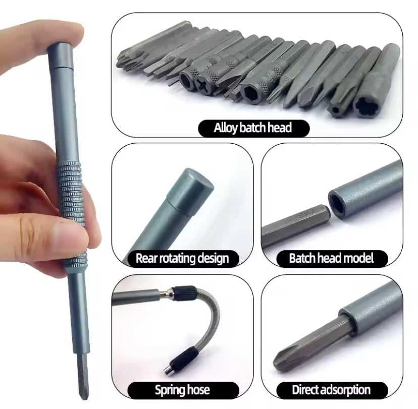 128 in 1 Precision Screwdriver Set Screw Driver Bits Portable Professional Electronic Repair Tool Set Magnetic Phillips