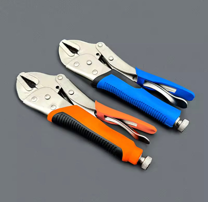 1PC Multi Functional Pliers Quick Release Carbon Steel 9" Curved Jaw Long Nose Pliers Locking Plier Set With Vise Grips