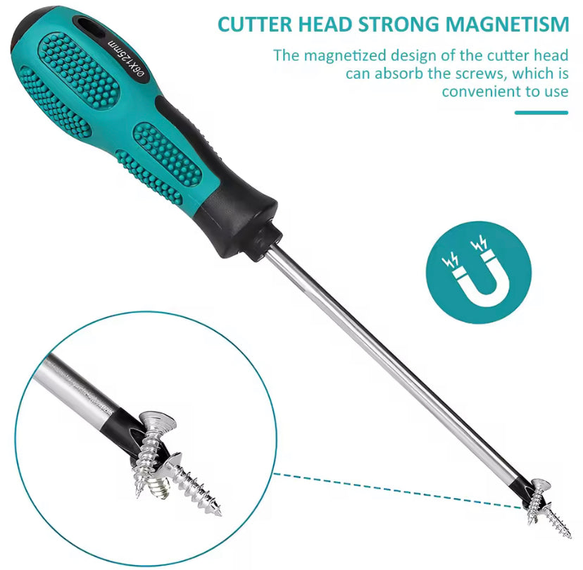10 sets of magnetic screwdrivers heavy duty manual screwdrivers cross head screwdrivers metric flat head screwdrivers