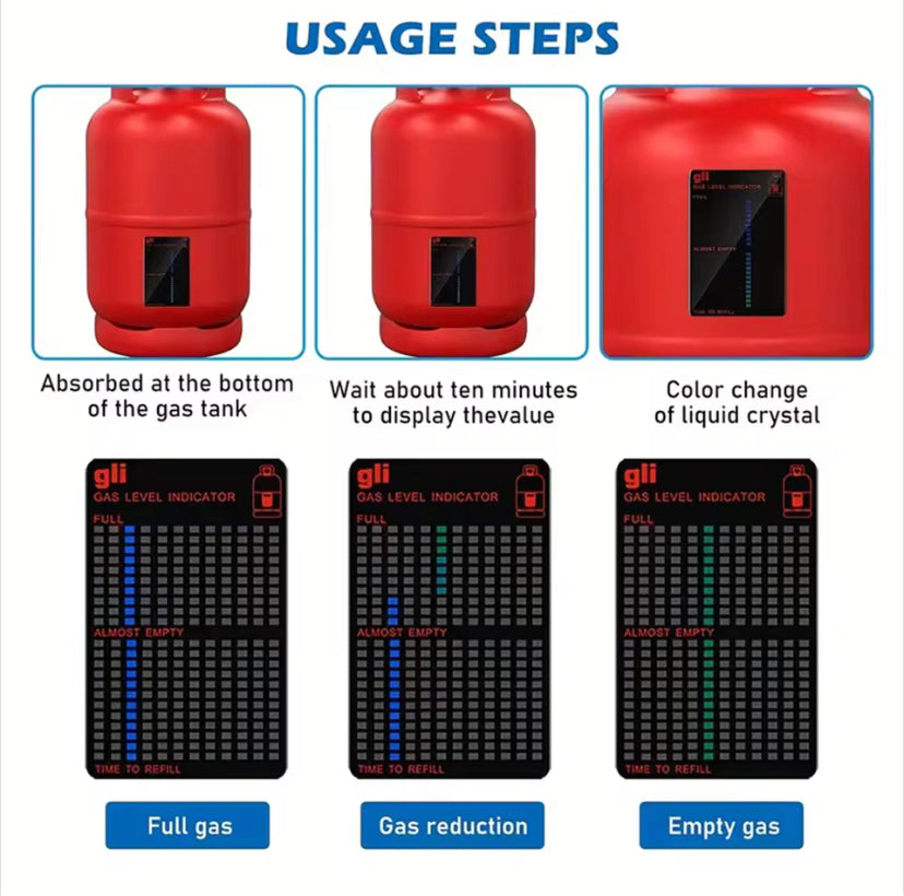 Gas Indicator Level Practical Propane Butane LPG Fuel Gas Tank Level Indicator For Home Kitchen Outdoor Use