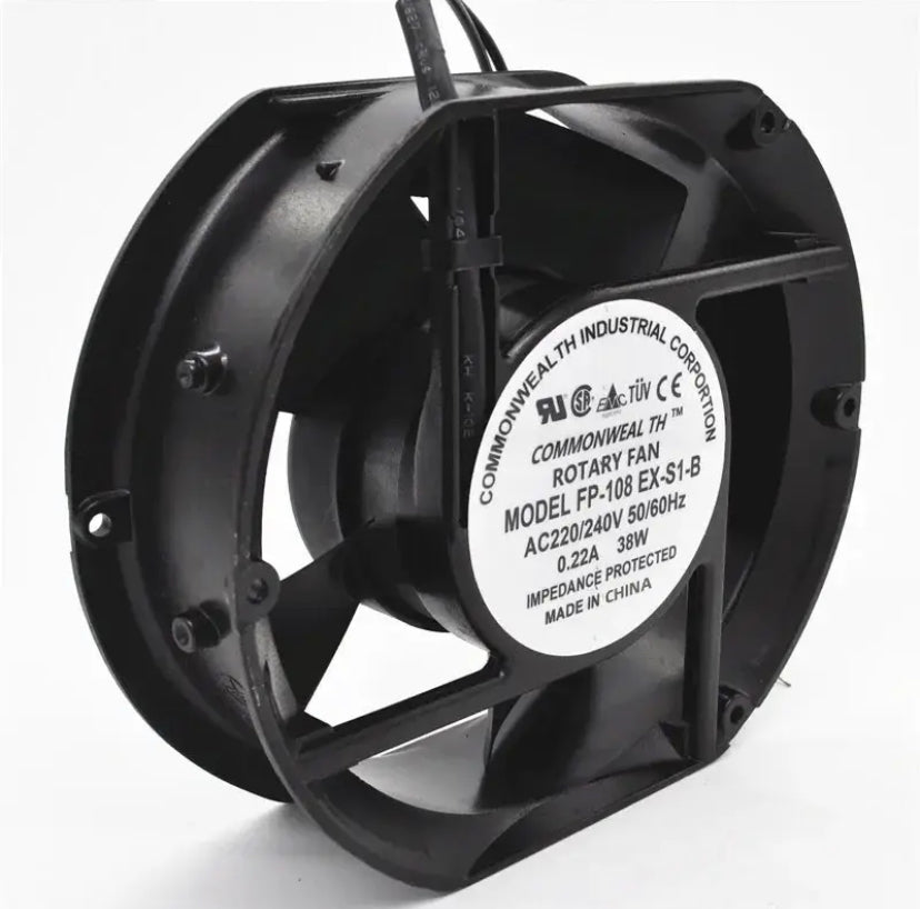 Axial Fan FP-108EX-S1-B 220V 38W Dual Bearing Cooling Fan Oval 172x150x51mm