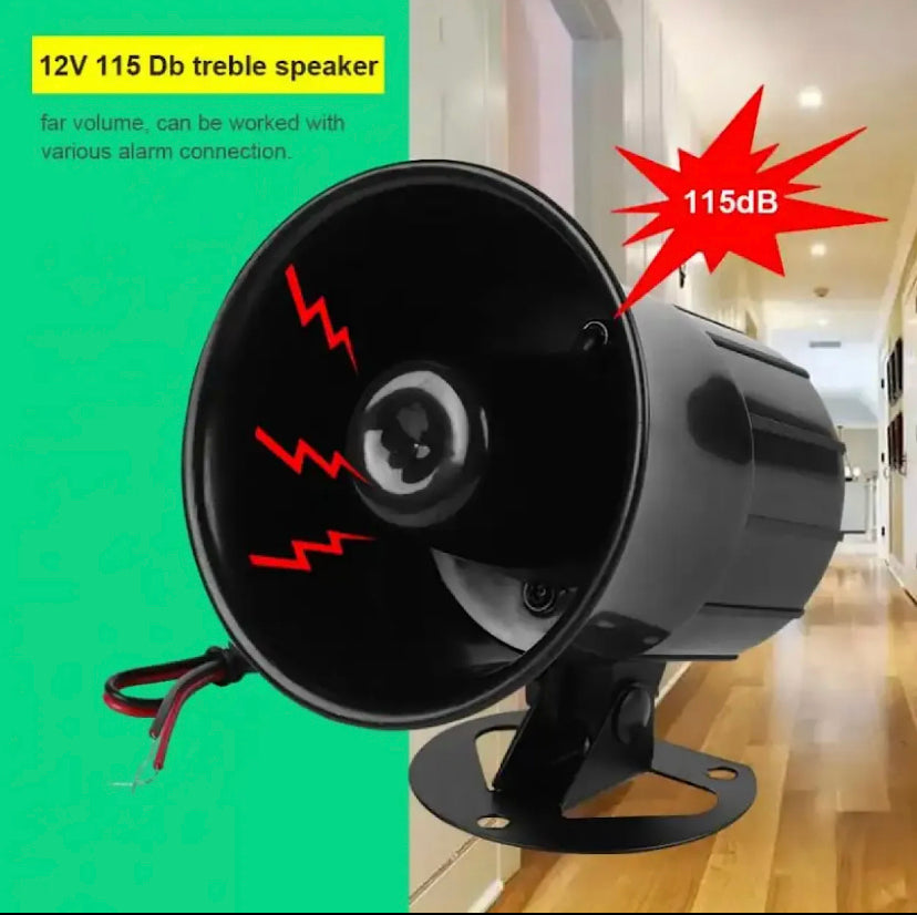 DC 12V Wired Loud Alarm Siren Horn Outdoor For Home Security Protection System