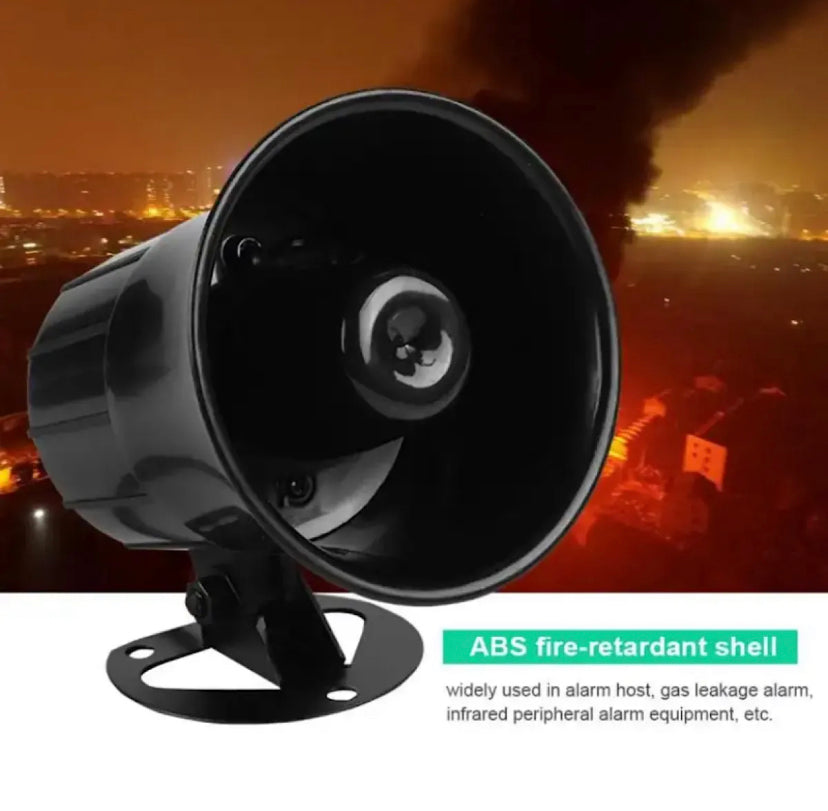 DC 12V Wired Loud Alarm Siren Horn Outdoor For Home Security Protection System