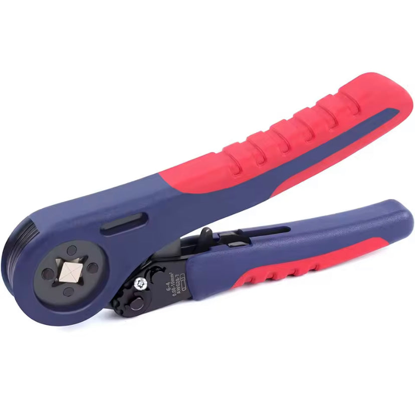 HSC8 6-4A automatic adjusting ratchet type wire crimping pliers, suitable for crimping tool of AWG28-10 terminal wire ferrule