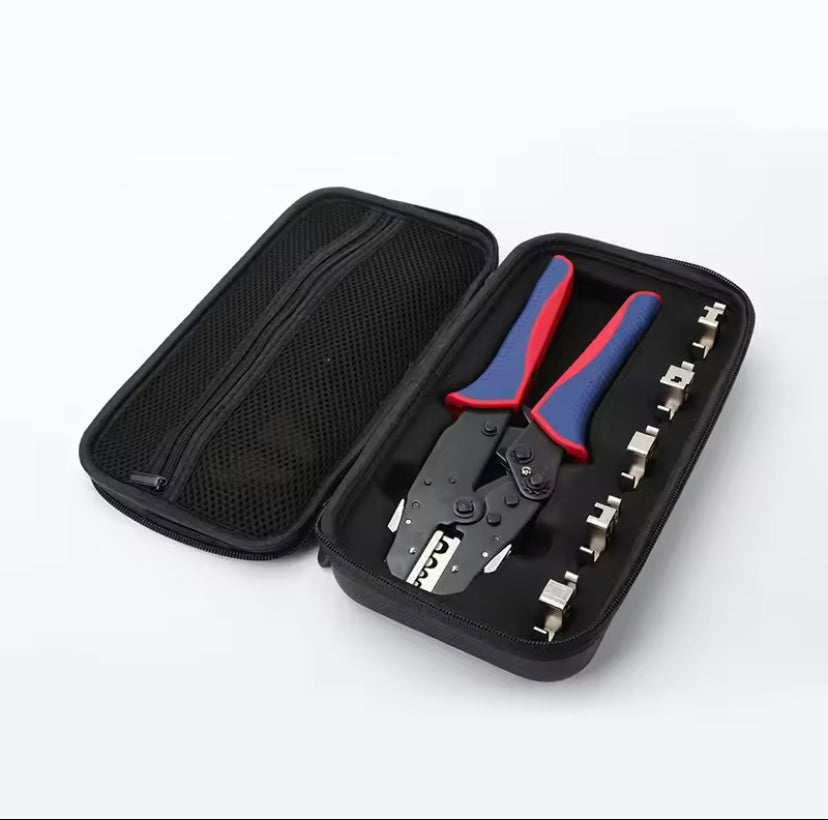 Quick-Change Jaws Crimping Pliers Versatile Crimping Tool Kit With 6 Interchangeable Jaws Crimper dies With High Quality Stripper And Toolbox