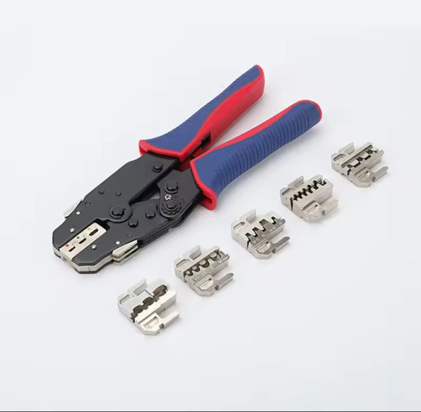 Quick-Change Jaws Crimping Pliers Versatile Crimping Tool Kit With 6 Interchangeable Jaws Crimper dies With High Quality Stripper And Toolbox