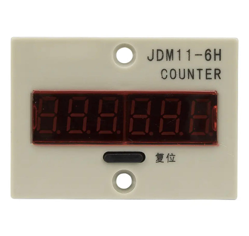 JDM11-6H 4 pin contact signal input digital electronic counter relay JDM11 production counter AC 220V 110V 380V 36V DC 24V 12V
