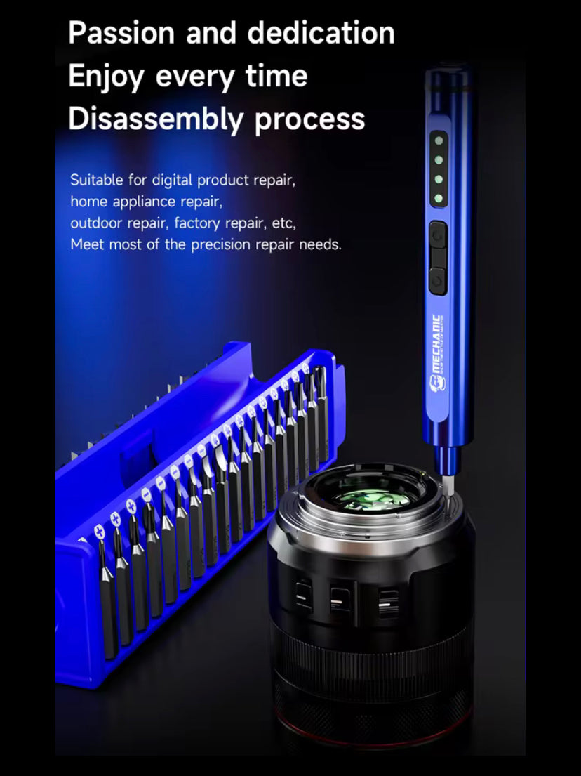 MECHANIC ES360 36-in-1 Set Tools Electric Screwdriver with LED Light Magnetic Bits Electric Manual Dual Mode Repair tools