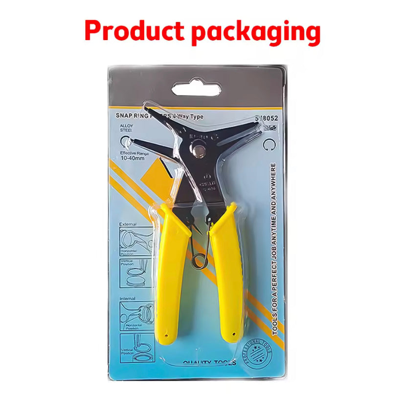 2 in 1 Internal External Snap Ring Pliers Multi Color Dual Purpose Retaining Circlip Pliers Tool for Inside Outside Rings