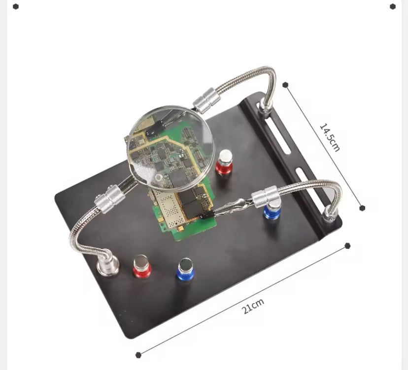 Magnetic PCB Circuit Board Holder Flexible Arm Soldering Third Hand Welding Station Soldering Iron Stand Repair Tools TE804